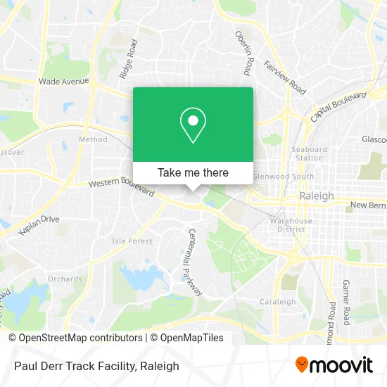 Paul Derr Track Facility map
