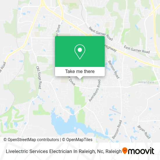 Livelectric Services Electrician In Raleigh, Nc map