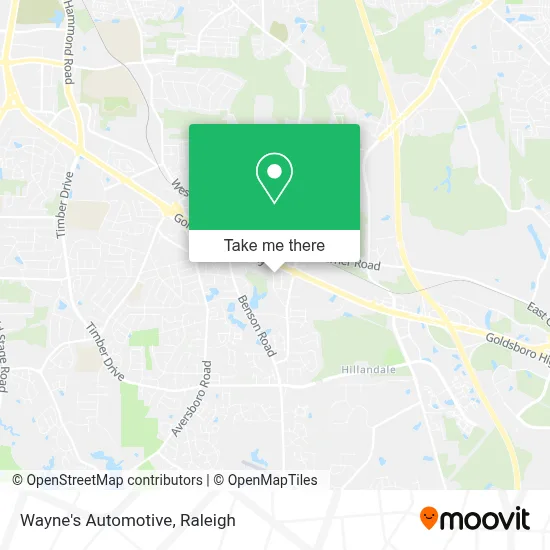 Wayne's Automotive map