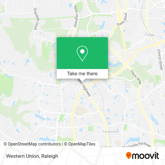 Western Union map