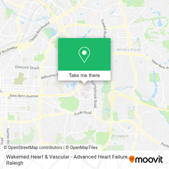 Wakemed Heart & Vascular - Advanced Heart Failure map