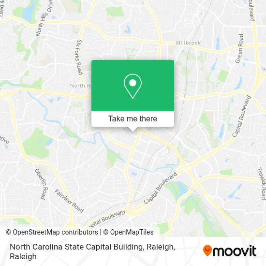 North Carolina State Capital Building, Raleigh map