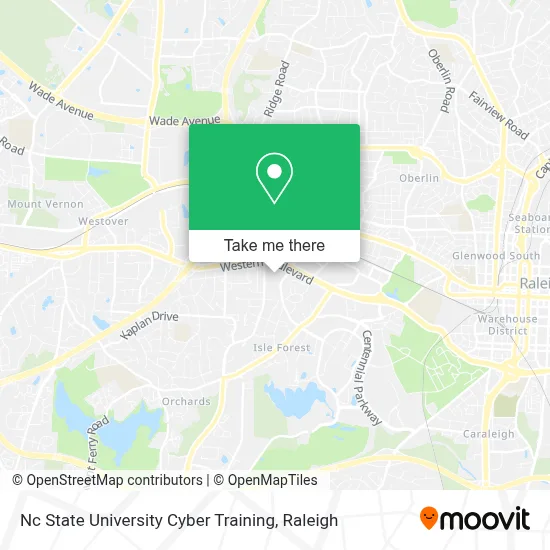 Nc State University Cyber Training map