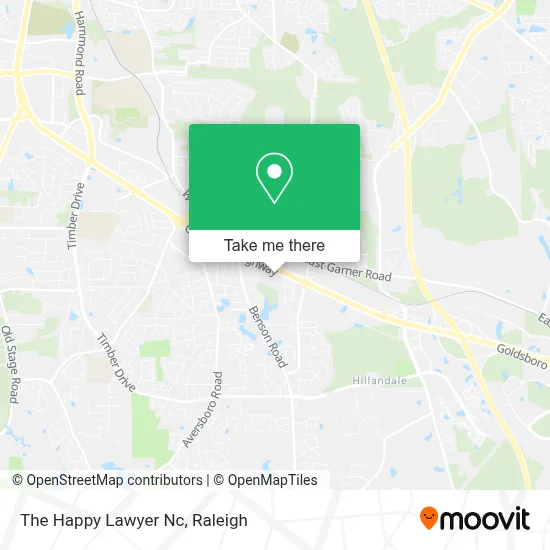 The Happy Lawyer Nc map