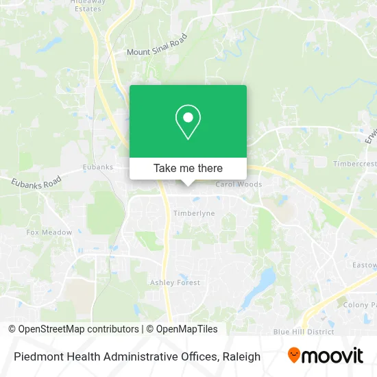 Piedmont Health Administrative Offices map