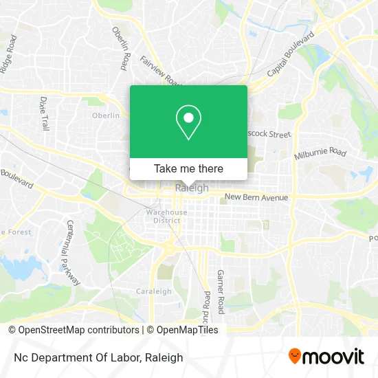 Nc Department Of Labor map