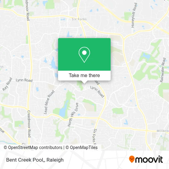 Bent Creek Pool, map