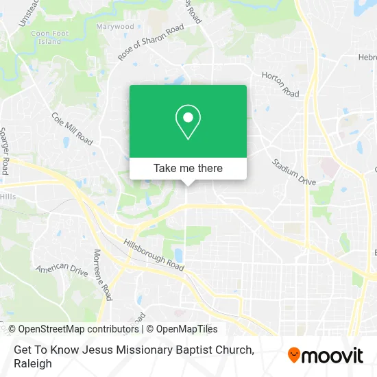 Get To Know Jesus Missionary Baptist Church map