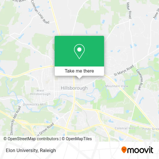 Elon University map