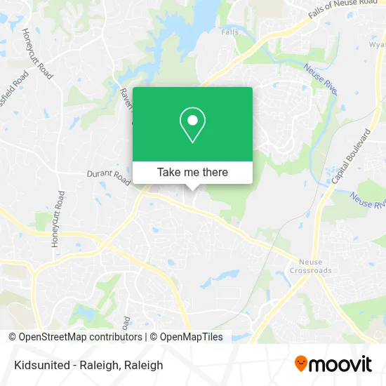 Kidsunited - Raleigh map