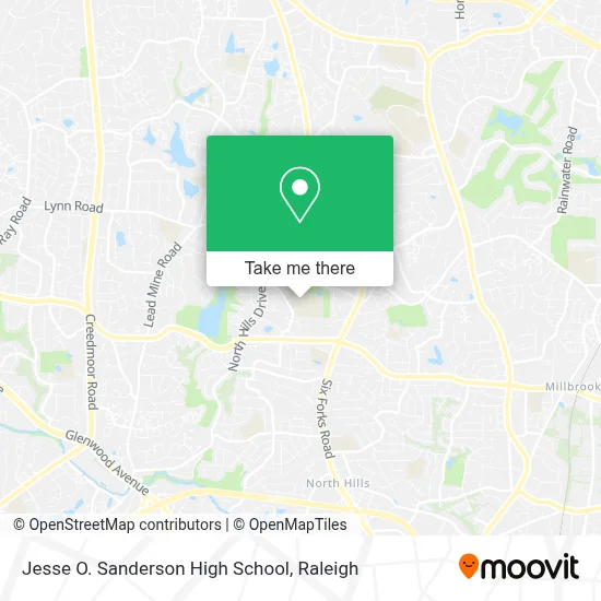 Jesse O. Sanderson High School map