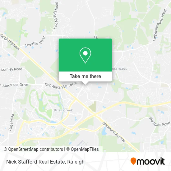 Nick Stafford Real Estate map