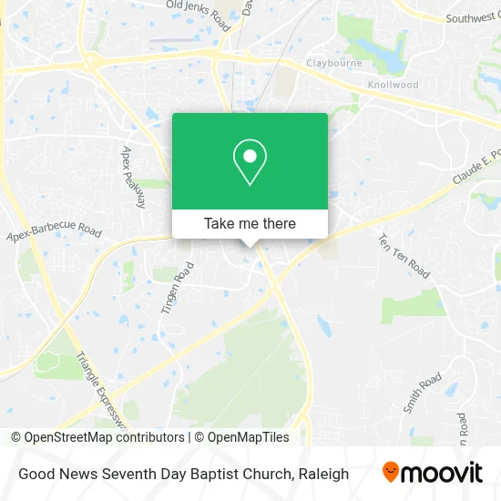Good News Seventh Day Baptist Church map