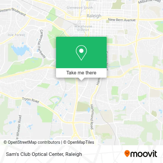 Sam's Club Optical Center map
