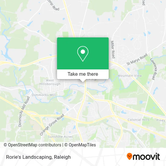 Rorie's Landscaping map