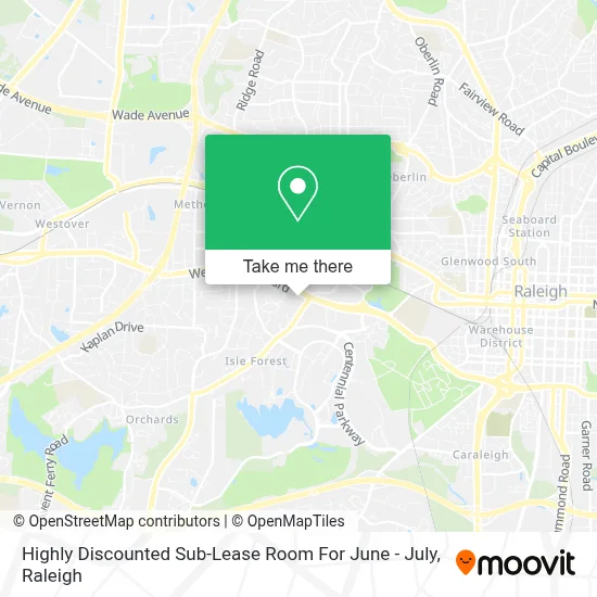 Highly Discounted Sub-Lease Room For June - July map