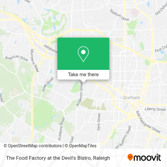 The Food Factory at the Devil's Bistro map