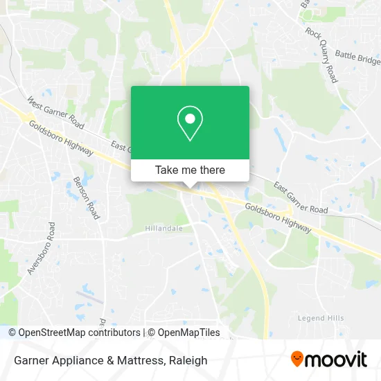 Garner Appliance & Mattress map