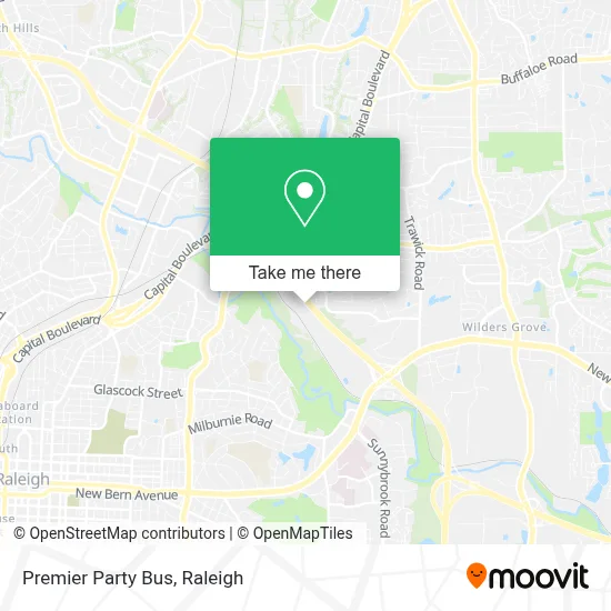Premier Party Bus map