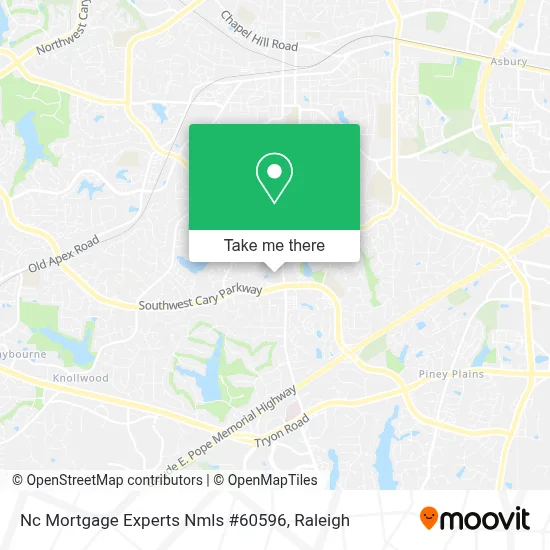 Nc Mortgage Experts Nmls #60596 map