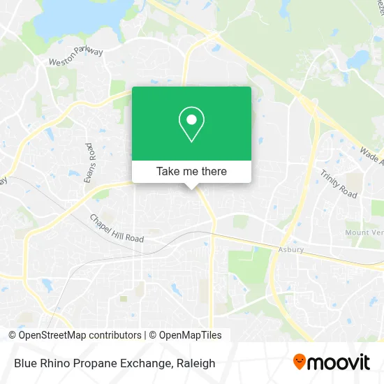 Blue Rhino Propane Exchange map