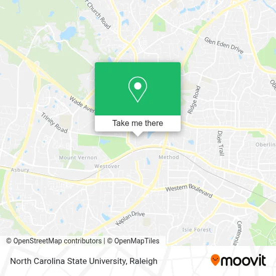 North Carolina State University map
