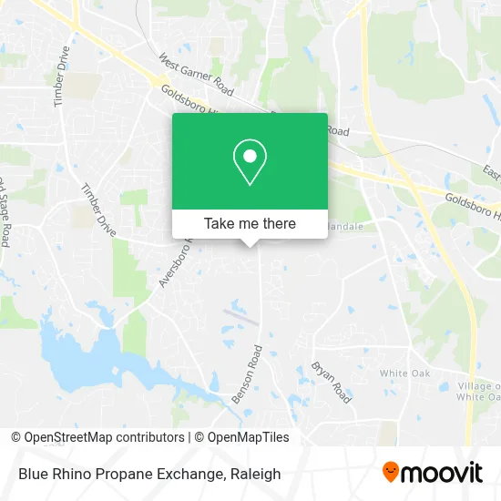 Blue Rhino Propane Exchange map
