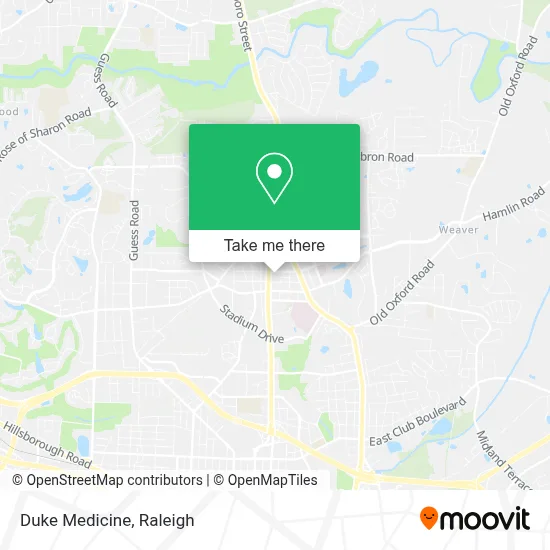 Duke Medicine map