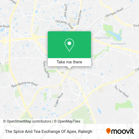 The Spice And Tea Exchange Of Apex map