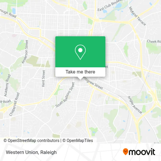 Western Union map