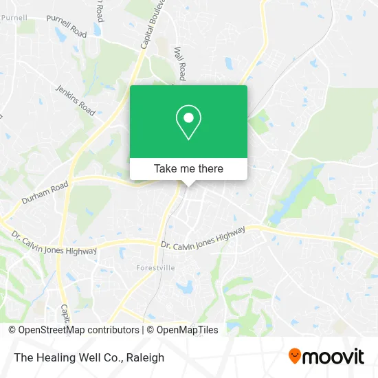 The Healing Well Co. map