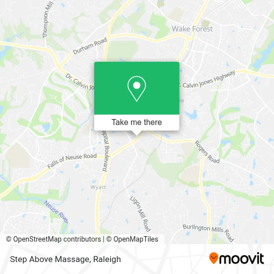 Step Above Massage map