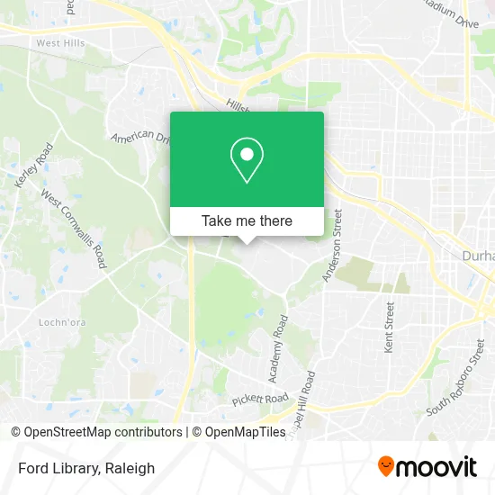 Ford Library map