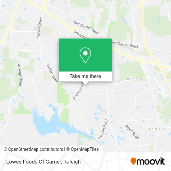 Lowes Foods Of Garner map