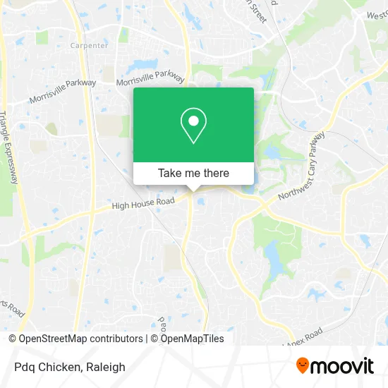 Pdq Chicken map