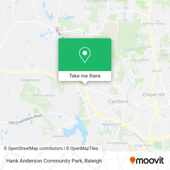 Hank Anderson Community Park map