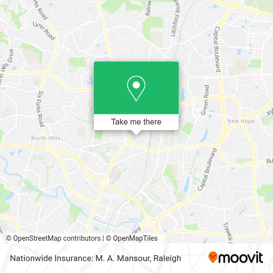 Nationwide Insurance: M. A. Mansour map