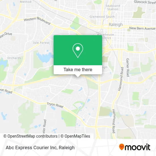 Abc Express Courier Inc map