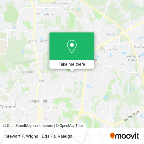 Stewart P. Wignall Dds Pa map