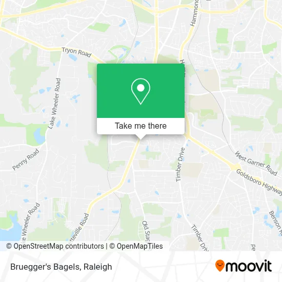 Bruegger's Bagels map
