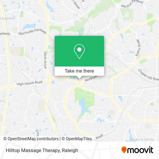 Hilltop Massage Therapy map