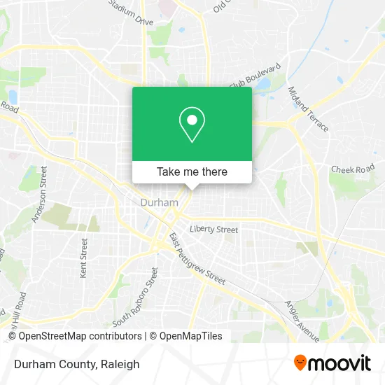 Durham County map