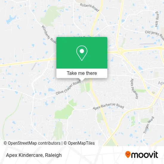 Apex Kindercare map