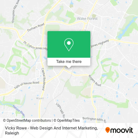 Vicky Rowe - Web Design And Internet Marketing map