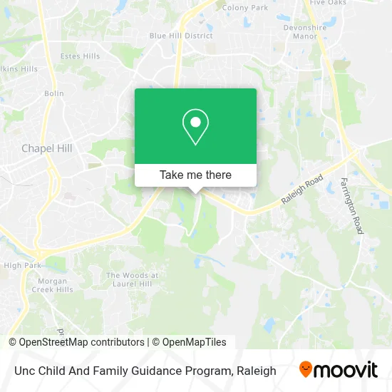 Unc Child And Family Guidance Program map