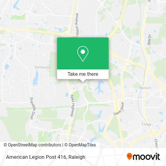 American Legion Post 416 map