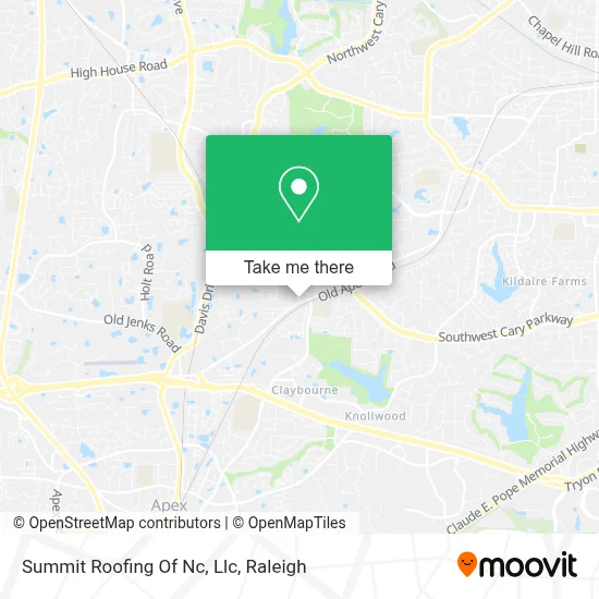 Summit Roofing Of Nc, Llc map