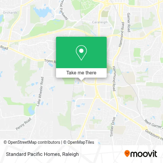 Standard Pacific Homes map