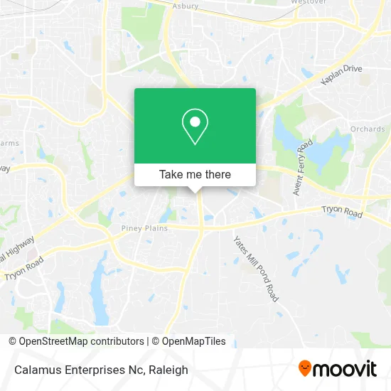Calamus Enterprises Nc map