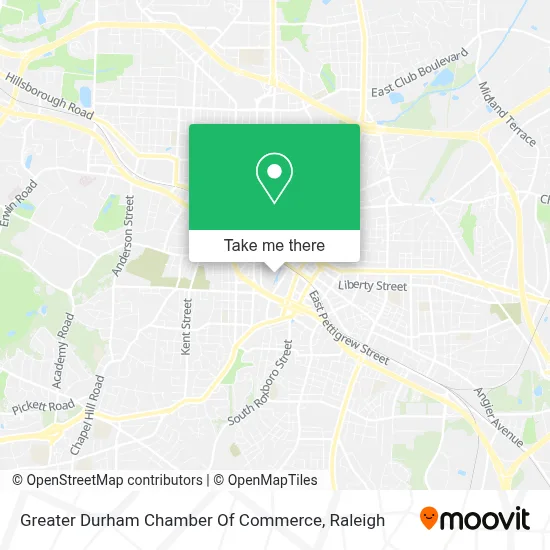 Greater Durham Chamber Of Commerce map